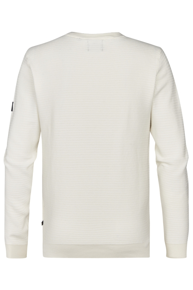 GESTRUCTUREERDE TRUI MET RONDE HALS M 3050 KWR213 0112 Seashell